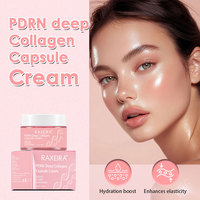 Crème Visage en Capsules de Collagène PDRN Marque Blanche, Gelée Rose, Niacinamide, Glutathion, Éclaircissante Naturelle et Blanchissante, Soin de la Peau