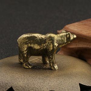 Décoration animalefigure en cuivre statue d'ours simulation d'ours jouet maison <span class=keywords><strong>pendule</strong></span> - Product Image 5