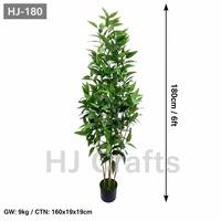 Arbre d'eucalyptus artificiel de 1,8 m (6 pieds) à tronc multiple, plante verte à feuilles longues pour la décoration de la maison, du bureau, de l'hôtel et du hall d'entrée - Vente en gros