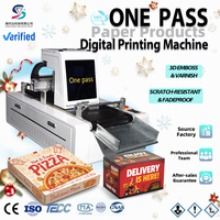 Printer Digital HP One Pass Tinta Berbasis Air CMYK Kotak Pizza Telur Karton Pengiriman Makanan Pencetakan Kustom Bersertifikasi CE