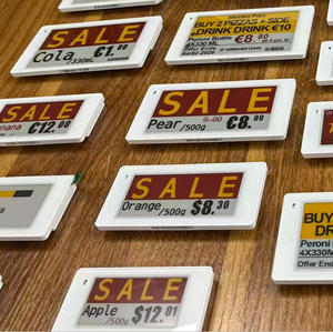 New digital price tags for supermarket 2.4GHz Ble 5.0 E ink Epd Spi Software Api 2.6 inch Nfc Epaper ESL Electronic Shelf Labels - Product Image 1