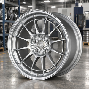 Jantes en alliage d'aluminium avec design à double valve Racing en noir hyper argenté <span class=keywords><strong>F1</strong></span> pour ENKEI NT03 M 18 pouces BMW Audi, roues forgées - Product Image 6