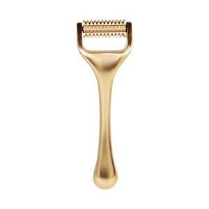 Oem Multifunctionele Messing Metalen Gouden Naald Acupunctuur Punt Gezichtsmassage Roller Anti-Veroudering Oogmassageapparaat Bleken Functie - Product Image 3