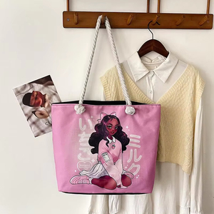 2026 New Hot Selling Women's Large Capacity Single Shoulder Tote <strong>Bag</strong> Single <strong>Sided</strong> Printed Fashion Handbag for Shopping <strong>Lady</strong> - Product Image 2