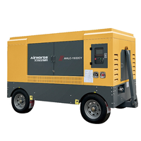 Compresseur d'air portable diesel AIRHORSE 41KW 55HP 75HP, conception mobile, haute pression et grand débit