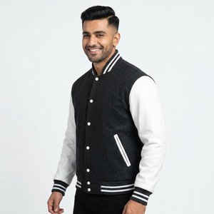Pakistan a fait hommes à manches longues grande taille pull Lettermen polaire Varsity vestes sur mesure CollegeBaseballjacket pour hommes - Product Image 1
