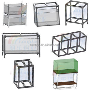 Aquarium de réservoir de poissons en verre transparent d'armoire de base d'alliage d'aluminium fait sur commande en usine avec la longévité supérieure - Product Image 3