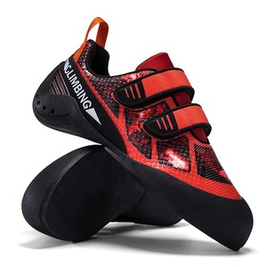 Zapatillas de Escalada Rojas y Negras con Cierre de Velcro Ajustable y Parte Superior Sintética para Escalada en Roca al Aire Libre - Product Image 5