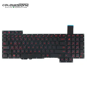 Teclado para portátil G751, 751J, G751JY, G751JT, G751JM, disposición US, Negro, Rojo, letra, Notebook, teclado