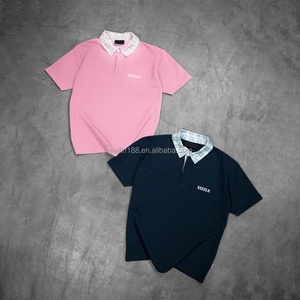 เสื้อโปโลชายแบบสั่งทำ ลายสก็อต ปกติดกระดุม แขนสั้น ผ้าฝ้าย 100% เสื้อเปล่าไม่มีลาย ดีไซน์เนอร์ - Product Image 1
