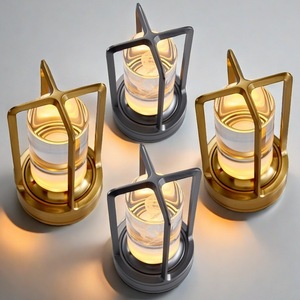 מנורת שולחן לילה <span class=keywords><strong>LED</strong></span> ABS פלסטיק נטענת ניתנת לעמעום 3 טמפרטורות צבעוניות עם אישור CE 50000 שעות אורך חיים שולחן ביתי - Product Image 2