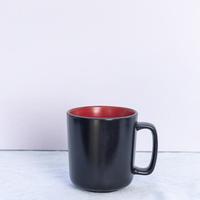 Service de table en porcelaine rouge et noire au design créatif, durable et écologique, assiettes résistantes au micro-ondes et au lave-vaisselle