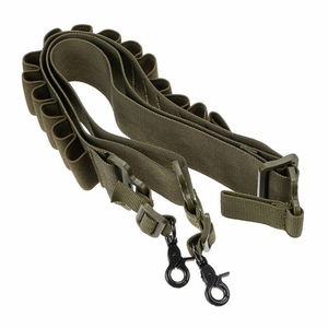 DF23 0623 Cinturón Táctico Ajustable de Nailon con 10 Bolsillos para Municiones para Caza y Uso al Aire Libre - Product Image 1