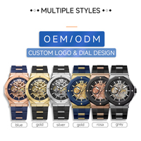 Montres de sport de luxe de grande marque, cadran squelette, montres-bracelets super lumineuses pour montres mécaniques pour hommes