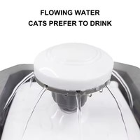 Fontaine à eau pour chats et chiens, bol à eau pour animaux de compagnie, distributeur d'eau automatique pour chiens et chats, fontaine à eau à double usage avec filtre