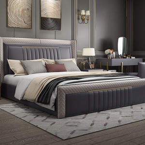 Leather Platform Luxury Bed Frame With Storage <strong>Cama</strong> Individuales <strong>De</strong> Nias Single Double King Size Bedroom Furniture Set for Adult - Product Image 3