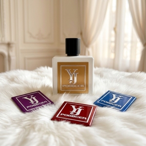 Adesivi in metallo con profumo personalizzato-incisione Vintage in rame, stampato con Volume di note di fragranza, per le donne e gli uomini bottiglie di profumo - Product Image 3