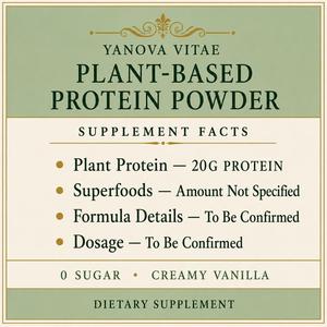 Proteína Vegetal en Polvo de Marca Privada OEM, Suministro a Granel, con Superalimentos, 20g de Proteína, 0 Azúcar, Vainilla Cremosa - Product Image 3