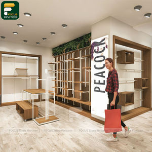 Exhibidores de Ropa Modernos para Minoristas, Mostrador de Ropa, Vitrina de Prendas, Mueble de Vidrio para Tienda - Product Image 1