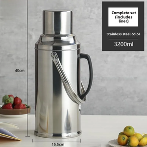 Botella de Agua Aislada de Acero Inoxidable, Hervidor de Agua Caliente de Larga Duración (72 Horas), Olla para Hervir Agua para Uso Doméstico, Termo - Product Image 1