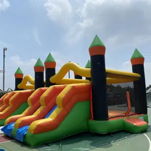 Thương mại giá rẻ rừng tốc độ Trò chơi đồ chơi bơm hơi & phụ kiện bouncy lâu đài Trampoline lâu đài Inflatable nhà bị trả lại