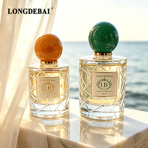 New 2026 CE Certified Luxury Crimp Perfume Spray <b>Bottle</b> 50ml 100ml Clear <b>Empty</b> Round <b>Glass</b> Perfume Spray <b>Bottle</b> With Resin Lids - Product Image 3