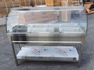 VICTORY <b>Electric</b> Bain Marie Hot Selling Stainless Steel <b>Food</b> <b>Warmer</b> Counter for Hotels and Restaurants - Product Image 6