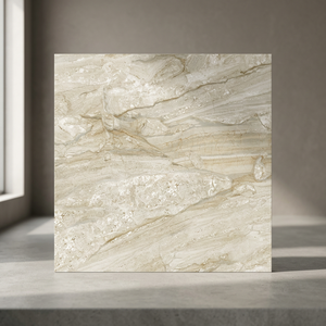 Azulejos de Porcelana Pulida Dyna Verde 600x600mm, Diseño de Suelo con Efecto Mármol Verde, Acabado Brillante 60x60cm - Product Image 1