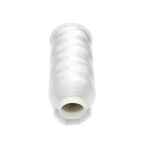 Fil à broder 100% rayonne blanc pour machine à broder, fil doux pour robe de mariée, dentelle