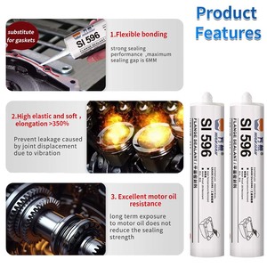 Scellant de bride en silicone de qualité industrielle économique SI596, résistant à la chaleur, vulcanisation à température ambiante pour les échappements - Product Image 3