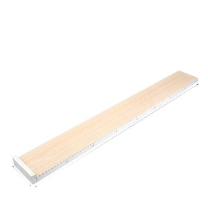 Long wooden board with graduations, suitable for use in middle school physics mechanics experiments on inclined plane motion, - Product Image 1