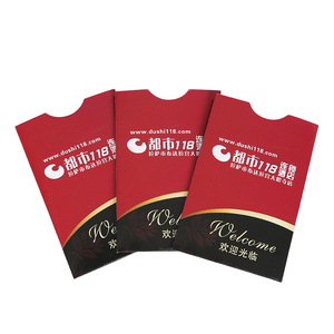 Venta al por <span class=keywords><strong>mayor</strong></span> de fábrica Fundas personalizadas para tarjetas VIP Funda personalizada para tarjetas de papel de hotel - Product Image 3