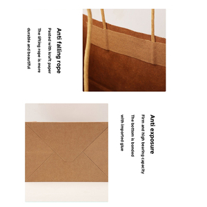 Recyclable Custom Logo Customizable <b>Paper</b> Bags Twisted Handle <b>Paper</b> Bag for Supermarket Shopping and Takeaway Packaging - Product Image 4