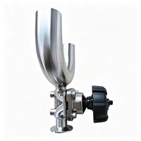 Vanne à diaphragme de type U DN25 PN16 316L |   Vanne stérile à commande manuelle Tri-Clamp pour eau pure et boissons