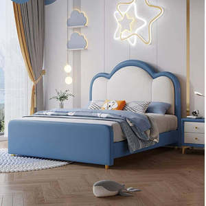 <span class=keywords><strong>Lit</strong></span> en bois moderne et minimaliste pour enfants, <span class=keywords><strong>lit</strong></span> <span class=keywords><strong>de</strong></span> princesse pour garçons et filles, avec rangement et tête <span class=keywords><strong>de</strong></span> <span class=keywords><strong>lit</strong></span> rembourrée, idéal pour hôtel, villa, appartement - Product Image 3