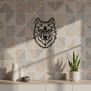 Ornamento da Parete in Metallo a Forma <span class=keywords><strong>di</strong></span> Testa <span class=keywords><strong>di</strong></span> <span class=keywords><strong>Lupo</strong></span> Vichingo WJD11, Decorazione Artigianale per Soggiorno e Ufficio - Product Image 3