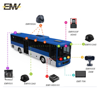 Système de Surveillance de Véhicules à Distance pour Bus et Camions, DVR CCTV 9CH 8CH AHD+1CH IPC 4G GPS MDVR avec Caméra de Vision Nocturne, Système DVR Mobile