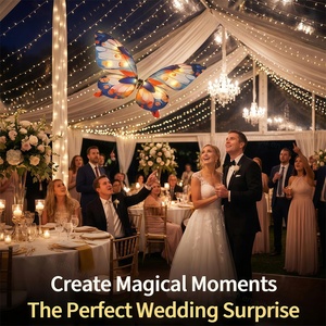 <span class=keywords><strong>Drone</strong></span> jouet papillon bionique RC en gros avec ailes battantes et lumières LED clignotantes pour performance scénique de mariage - En stock - Product Image 5