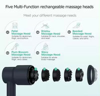 Elektrischer Handmassagehammer für Tiefengewebe mit 8 einstellbaren Geschwindigkeiten zur Muskelregeneration, leise, tragbar, kabellos