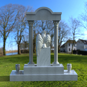 Prix de gros Statue d'ange en bronze Lapida Ange pleureur Base monumentale Forme béton Precasat - Product Image 4