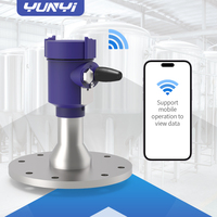 Yunyi, medidor de nivel de Radar inalámbrico de respuesta rápida, conexión de brida, anticorrosión, actualización de datos de nivel en tiempo Real