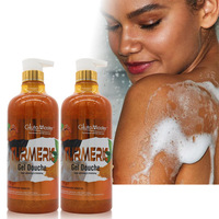 Gel Douche Exfoliant Nettoyant en Profondeur au Curcuma et à l'Extrait Naturel de Carotte pour Blanchir la Peau - Vente en Gros