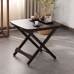 Mesa de Comedor Cuadrada Plegable de Madera Pequeña, 48.5x48.5x45cm, Plegable para Uso en el Hogar o Balcón - Product Image 2