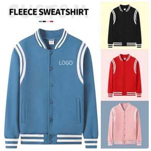 Sweat-shirts en molleton sportifs d'automne pour hommes, nouveaux styles populaires, vestes de baseball pour jeunes, manteaux longs, veste varsity réversible - Product Image 4