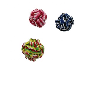 الصانع بالجملة جرو اللعب حبل صغير كرات الحيوانات الأليفة التسنين مضغ القطن لعبة تدريب الكرة - Product Image 3