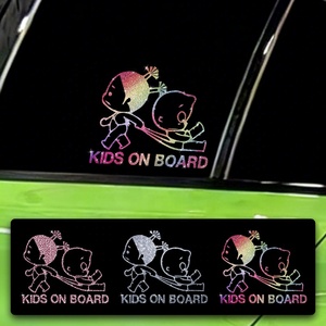 Pegatina Autoadhesiva con Brillantina y Diamantes de Imitación para Ventana Trasera de Coche, Decoración con Diseño de Bebé en el Coche, Calcomaní<span class=keywords><strong>a</strong></span> para Coche con Diseño de Bebé con Gafas de Sol - Product Image 4