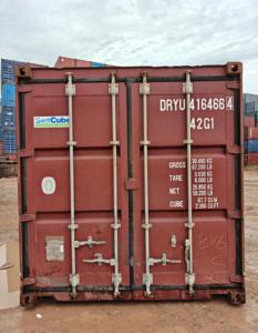 Conteneur sec de 20 pieds en acier ondulé rouge pour le stockage et le transport - Product Image 1