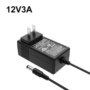 ETL sertifikası 36w 12v 3a 3v 4v 5v 6v 7v 8v 9v 10v 12v 14v 24v 36v 2a 3a 4a 5a 6a 1.5a ac dc adaptörü güç kaynağı