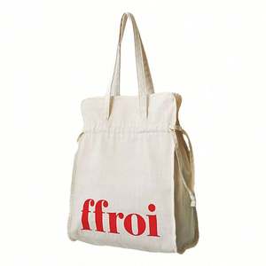 Reusable Eco Friendly Plain Cotton Designer Shop Print Customized logo Shopping Grocery Custom Canvas Tote Bag - Product Image 3