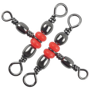 Connecteur à trois voies avec <span class=keywords><strong>triple</strong></span> roulement, en acier inoxydable, pour la pêche, avec anneau solide et mousqueton, pour eau salée et eau douce, 20 pièces - Product Image 1